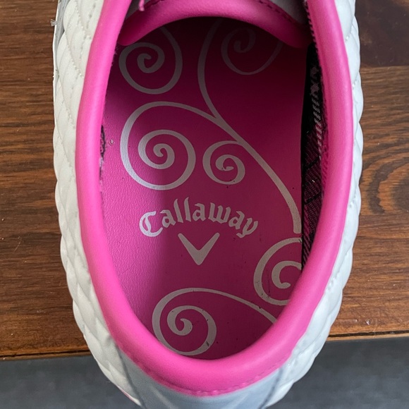 Callaway white and pink golf shoes 61/2 - Picture 4 of 6